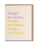 Happy Birthday Colorful Card