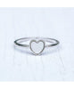 Heart of Pearl Ring Silver
