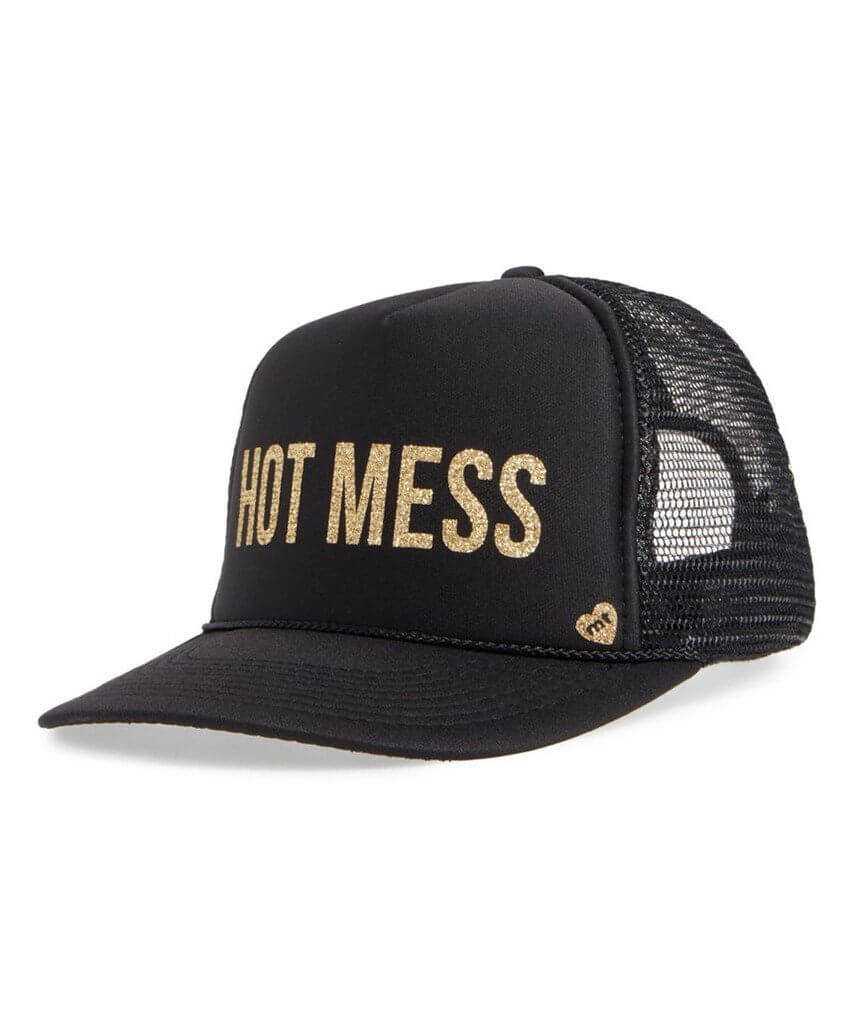Hot Mess Black Trucker Hat