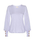 Johnnie Button Long Sleeve Violet