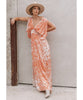 Desert Island Kimono Dress Terra Combo