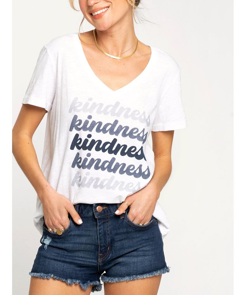 Kindness Ombre V-Neck Short Sleeve