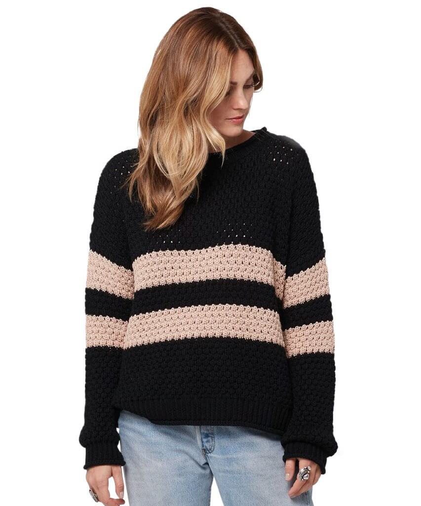 Ozzie Stripe Sweater, Black