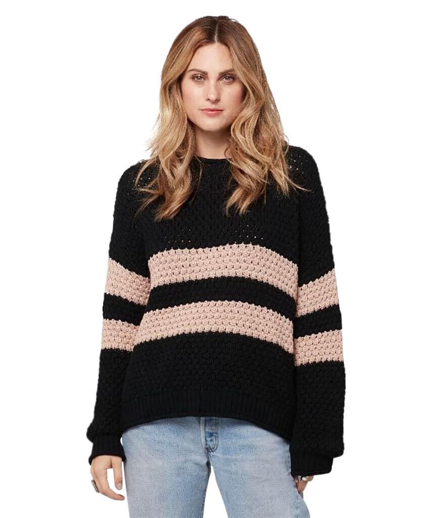 Ozzie Stripe Sweater, Black