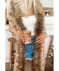 Langston Cardigan Warm Leopard Knit w/Faux Fur
