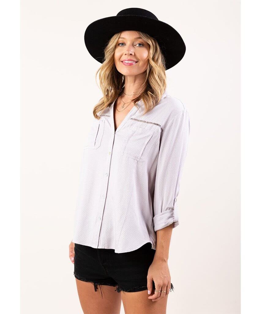 Overtime Button Up Lilac