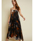 Lila Sateen Maxi Dress Acrylic
