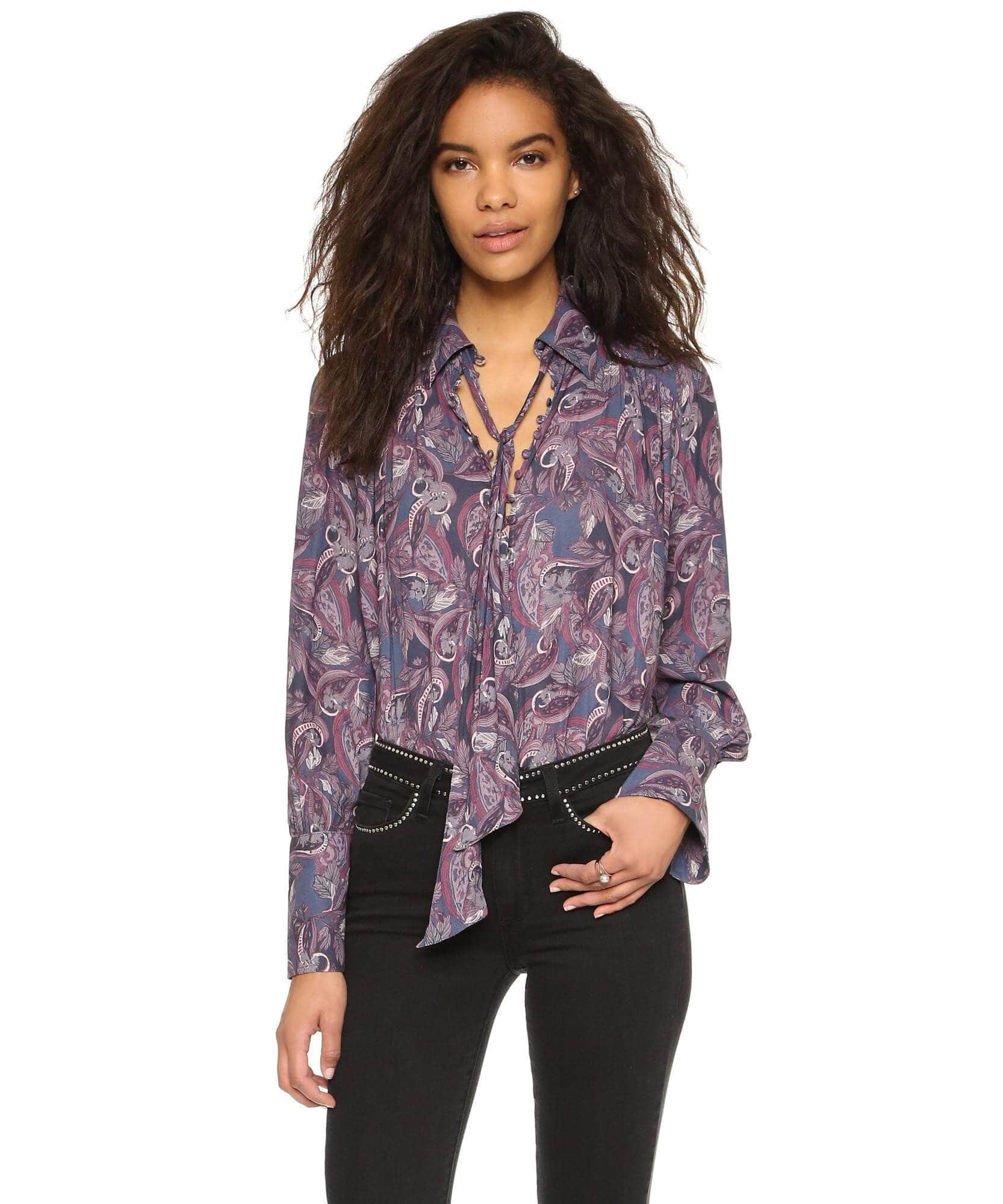 Modern Muse Blouse  Long Sleeve, Free People,- Pink Arrows Boutique