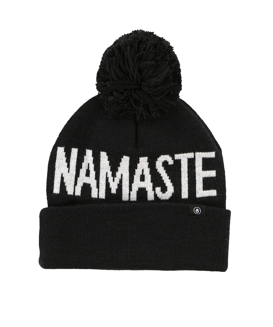 Namaste Pom Beanie  Hats, Spiritual Gangster,- Pink Arrows Boutique