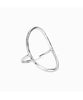 Oval Open Ring Silver