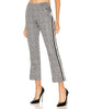 Plaid Cropped Track Pant