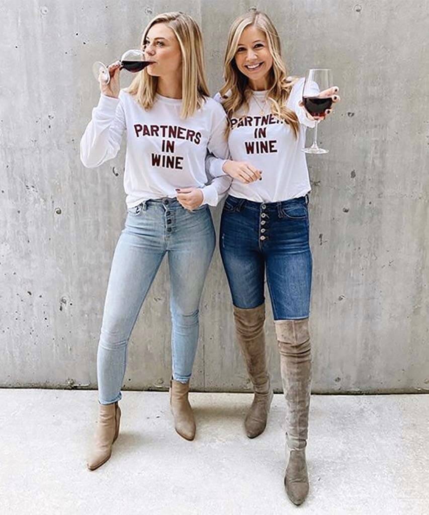 Partners in Wine Long Sleeve White