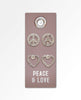 Peace and Love Stud Earrings