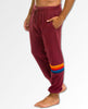 Rainbow Stitch Sweatpants Plum Unisex (Pockets)