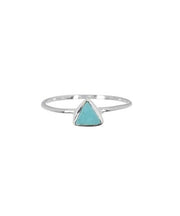 Turquoise Stone Ring Silver