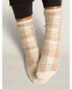 CozyChic® Women's Plaid Socks Cream/Tan