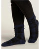 CozyChic® Women's Plaid Socks Indigo/Black