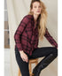 Vintage Red Plaid Hipster Long Sleeve
