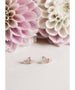 Rose Quartz Mineral Point Love Earrings