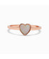 Heart of Pearl Ring Rose Gold