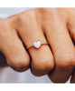 Heart of Pearl Ring Rose Gold