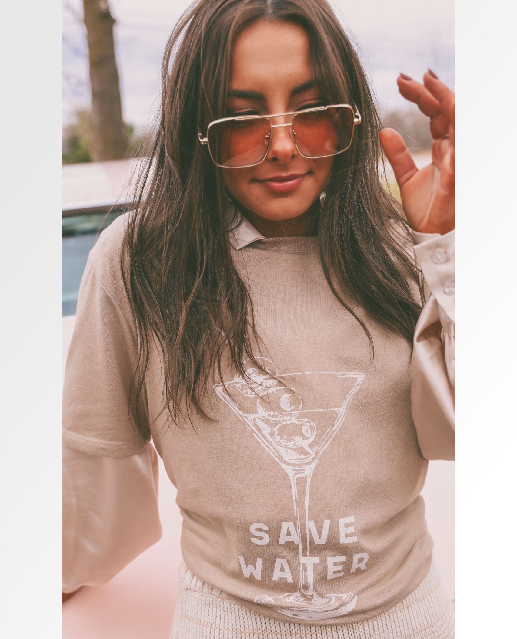 Save Water T-Shirt New