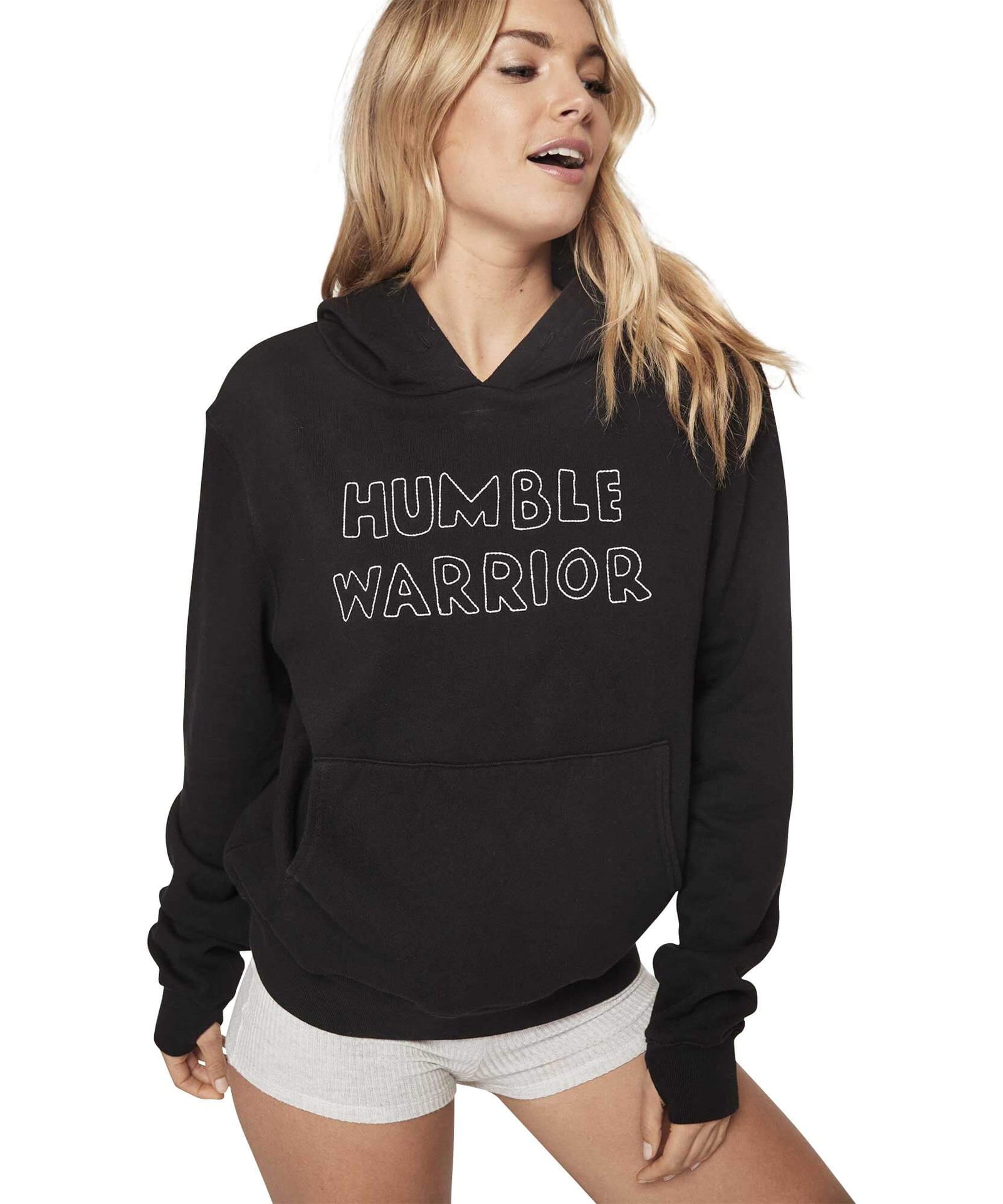 Humble Warrior Outline Hoodie – PINK ARROWS
