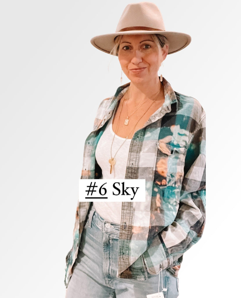Sky Outlaw Flannel- One Size