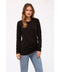 Fleece Twist Front Sweatshirt Black