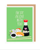 Soy In Love With You Anniversary Card