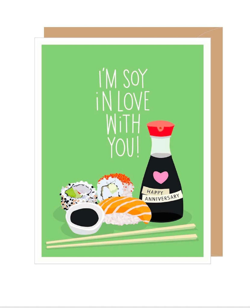 Soy In Love With You Anniversary Card