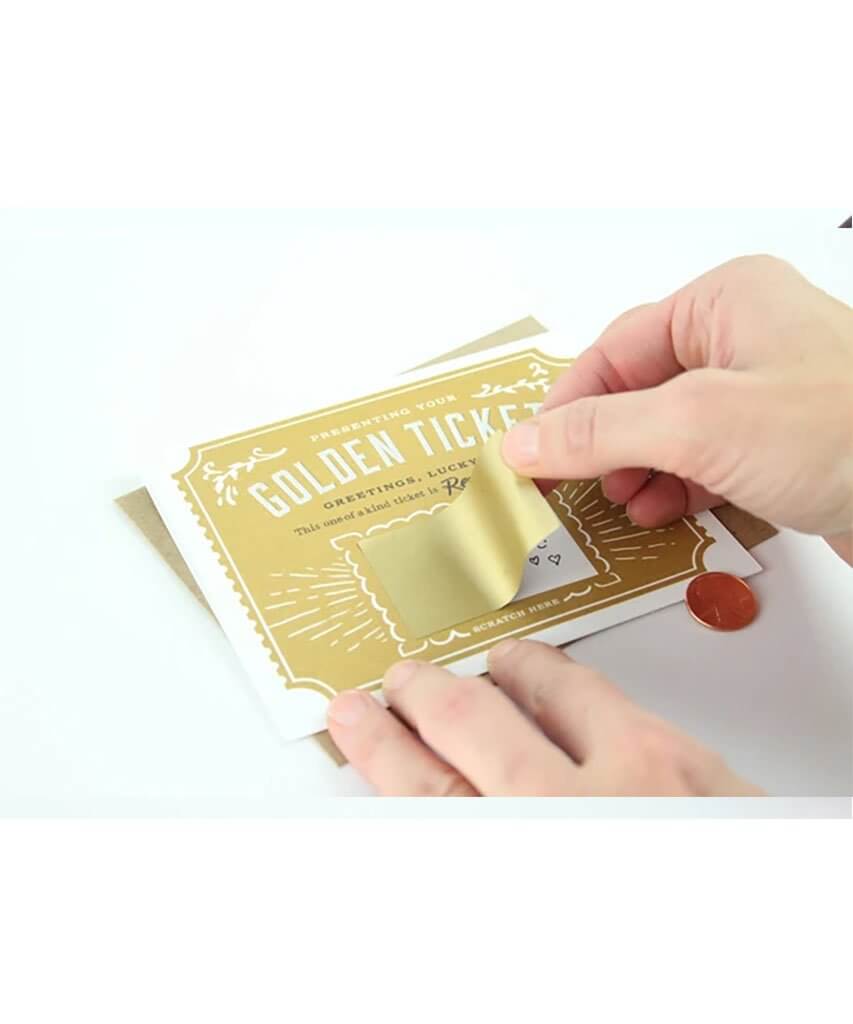 Golden Ticket Scratch Off Card