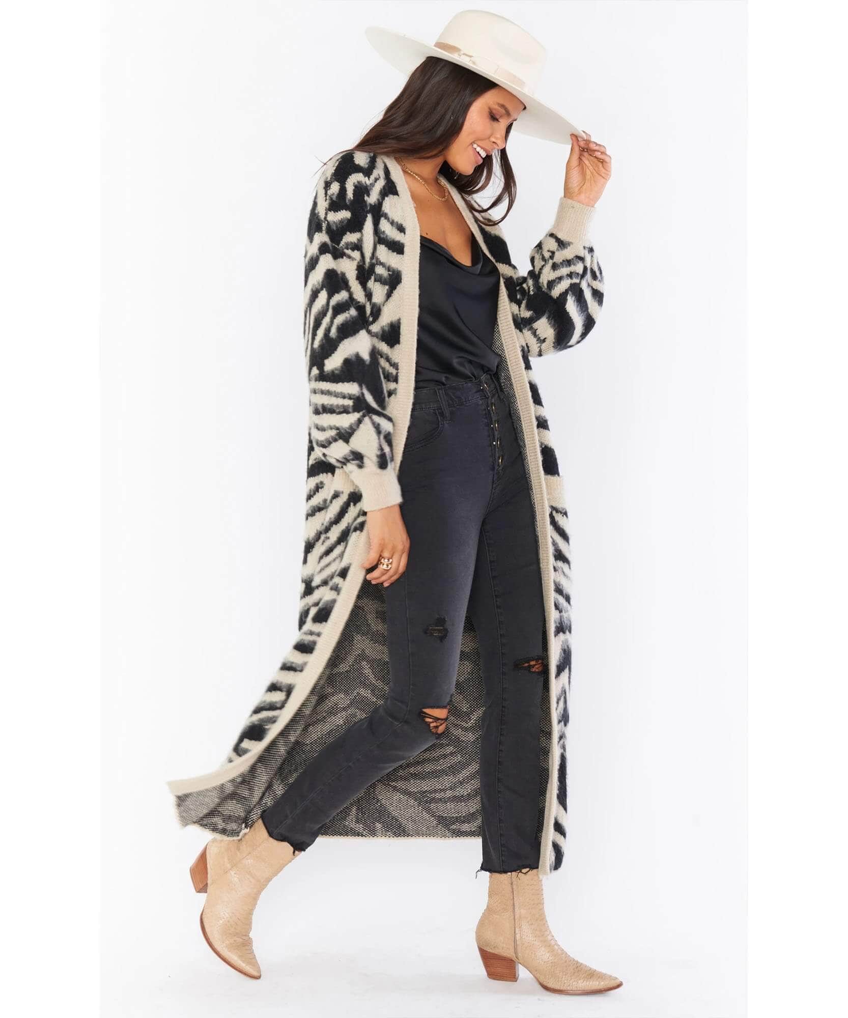 Out and About Cardi Tigre Knit