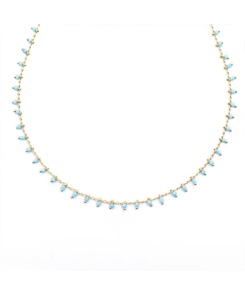 Confetti Choker Necklace Turquoise