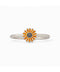 Enamel Sunflower Ring Silver