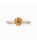 Enamel Sunflower Ring Silver