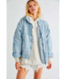 Quilted Dolman Jacket Wavy Waters