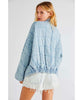 Quilted Dolman Jacket Wavy Waters