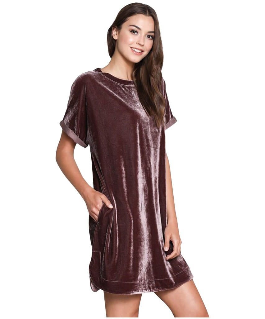 Velvet Pocket Dress