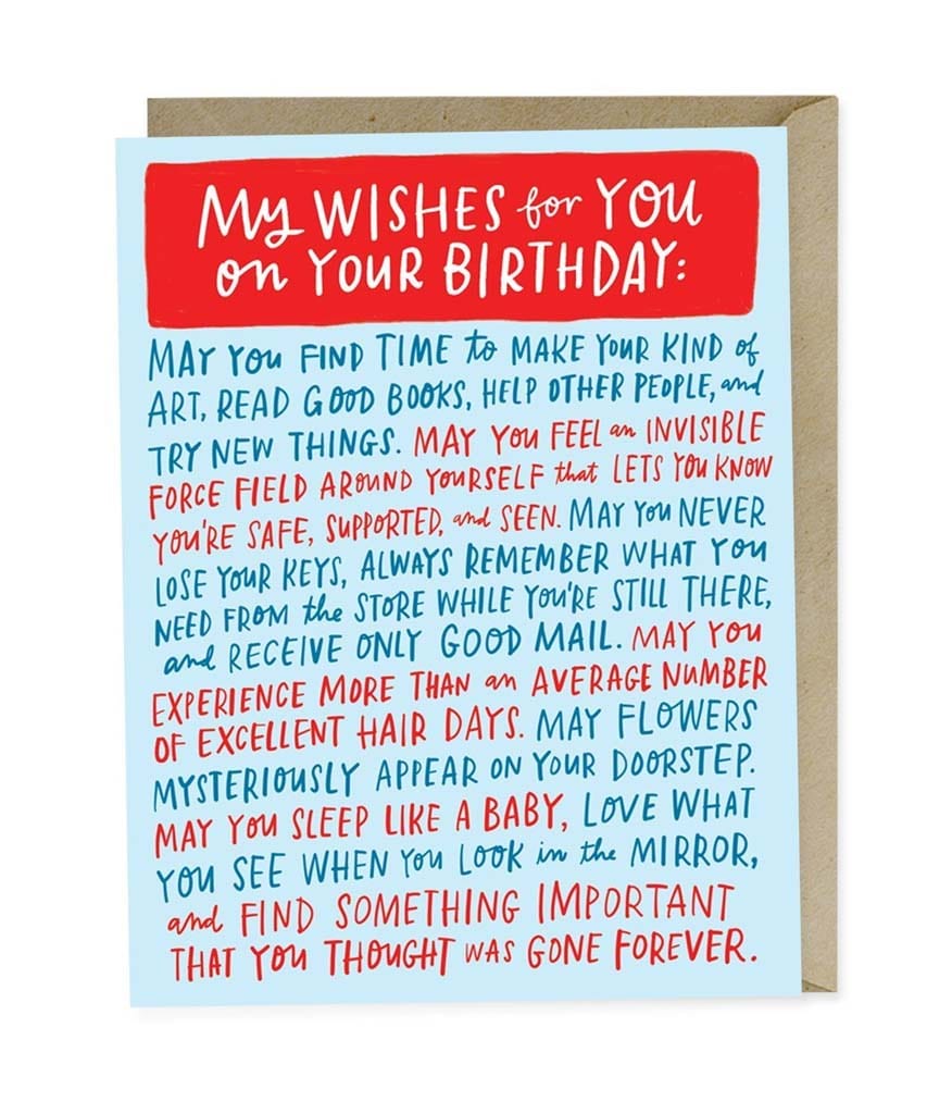 Wishes Birthday Card
