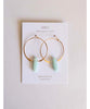 Amazonite Hoop Earrings