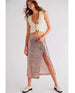 Ariana Sequin Maxi Skirt Pink Champagne