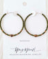 Bronzed Hoops Army Green
