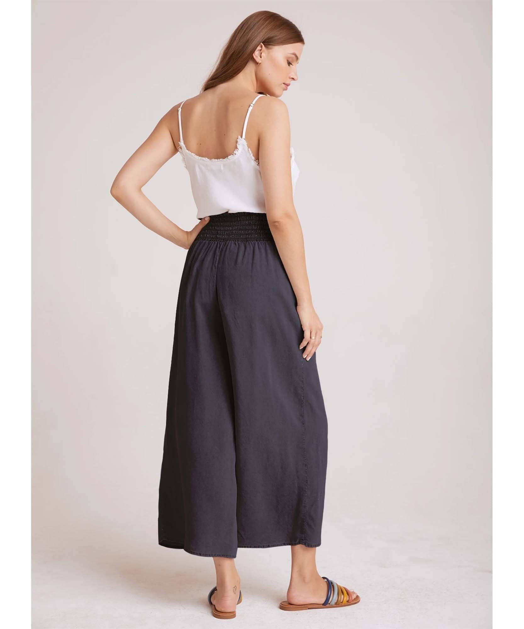 Belted High Waisted Crop Pant Twilight