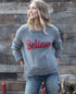 Believe Pullover Cement Red