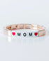 ♥ MOM ♥ Letters Gold Bracelet