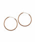 Simple Solid Seed Bead Hoops Bronze 14k Gold Fill
