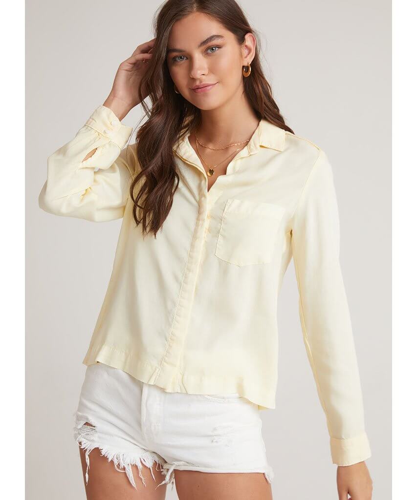 Trimmed Pocket Button Down Buttercup