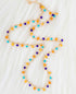 Bead Fringe Necklace, Harvest Confetti