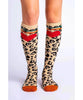 Cheetah Fun Fuzzy Socks